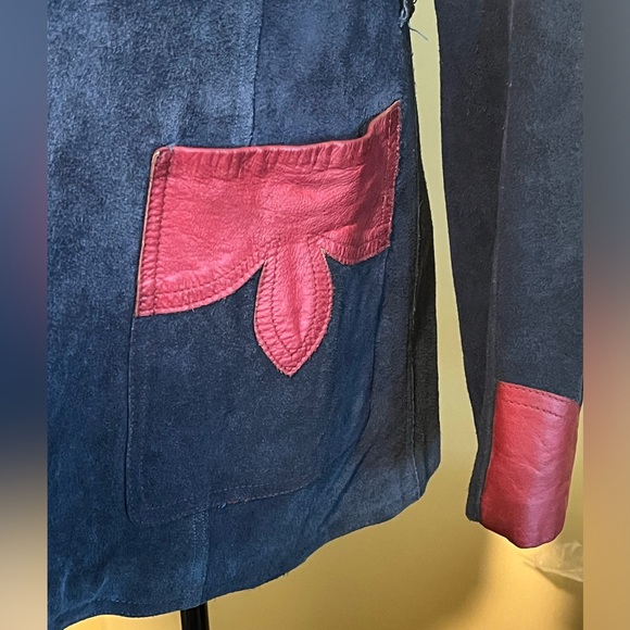 Rare vintage blue suede jacket-Men’s—60s - Picture 10 of 15